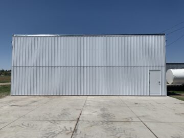 Airport Hangar bi-fold door after photo