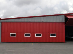 Bi-fold hangar Flying Cloud Airport 44 x 12