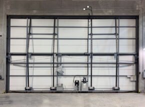 Commercial Bifold panel door inside